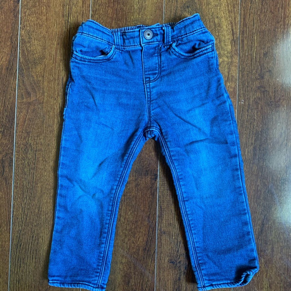 Stretch denim pants